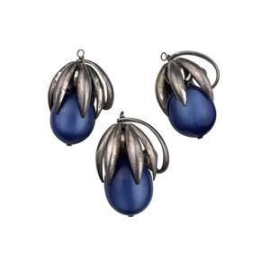 Napier Vintage Blue Kumquat Lot of 3 Charms Only